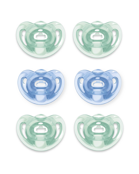 NUK Blue Orthodontic Pacifiers, 6 Pack