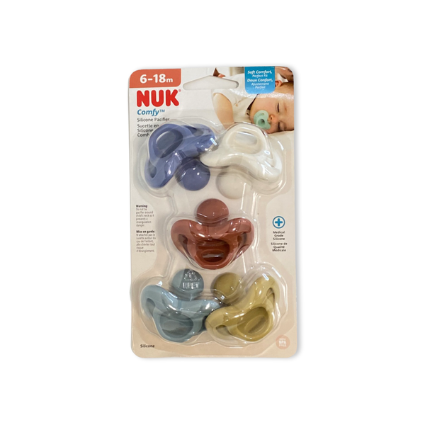 لهايات NUK Comfy "Timeless" لتقويم الأسنان ، 5 عبوات