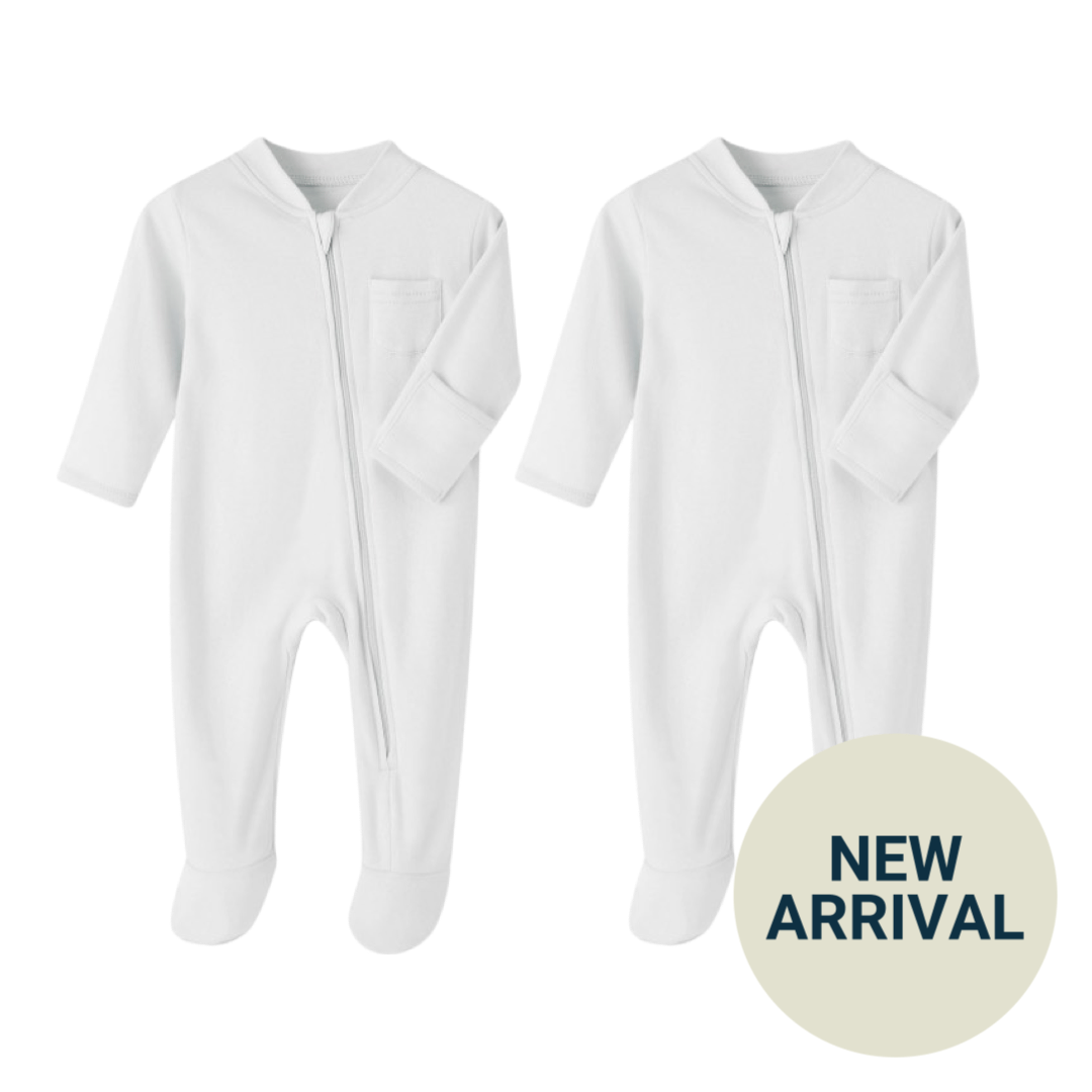 Pack of 2 Zip-up onesies
