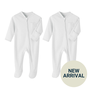 Pack of 2 Zip-up onesies